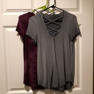 Two American Eagle soft and sexy shirts